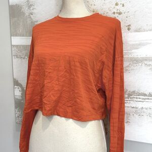 Burnt Orange Lululemon Long Sleeve Top
